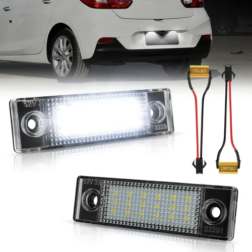 Luces LED para matrícula compatibles con Chevy Cruze 2009-2023 reemplazo de luz de matrícula