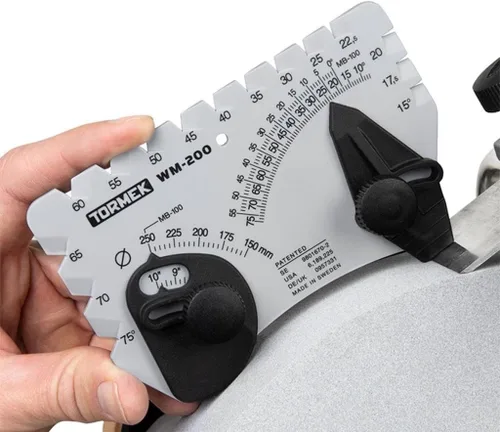 Miniatura 2 de Ajustador de ángulos para sistema de afilado Tormek WM-200 Angle Master. Establece el ángulo perfecto para afilar cuchillas. Funciona en sistemas