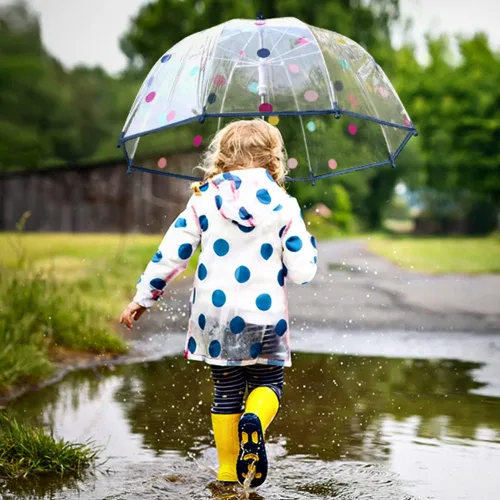 Miniatura 2 de RONIARE Kids Clear Bubble Umbrellas for Rain Dome Windproof Umbrella for Kid Girls and Boys