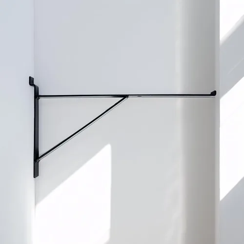 Miniatura 9 de Soporte de estante Slatwall negro de 12 pulgadas con soporte y labio, paquete de 2