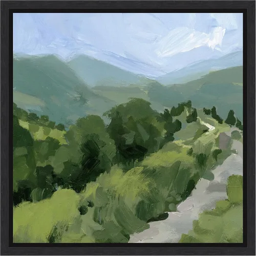 Miniatura 8 de Amanti Art Lienzo enmarcado para pared, 30 x 30 pulgadas, camino forrado de árbol I por Victoria Barnes, lienzo enmarcado para pared, obras de arte