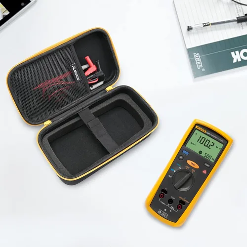 Miniatura 7 de RLSOCO Funda de transporte para Fluke 1587 FC/1507/1503/1577/1508 y funciona con probador digital de resistencia de aislamiento de megohmímetro