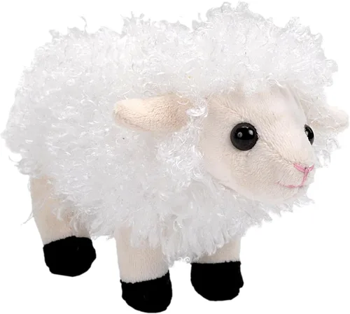 Wild Republic Pocketkins - Oveja ecológica, animal de peluche, 5 pulgadas, hecho de materiales reciclados, respetuoso con el medio ambiente