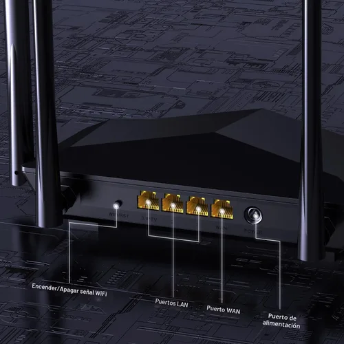 Miniatura 6 de Tenda N300 Router WIFI inalámbrico con antena de alta potencia 5dBi (F3), Negro