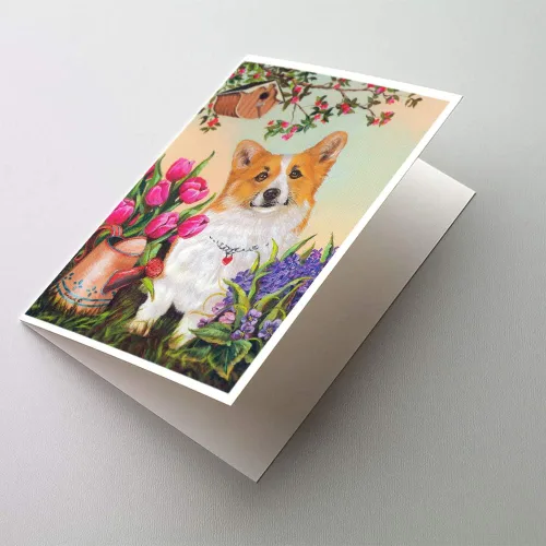 Miniatura 11 de Caroline's Treasures PPP3013GCA7P - Tarjetas de felicitación y sobres para mascotas de Basset Hound Teacher, paquete de 8 tarjetas en blanco