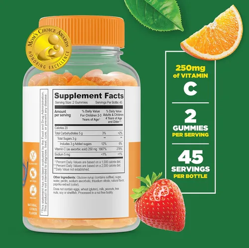 Miniatura 3 de Lifeable Zinc 25mg Kids + Vitamina C Kids - Paquete de gomitas de gran sabor, suplemento vitamínico, sin gluten, sin OMG, gomita masticable