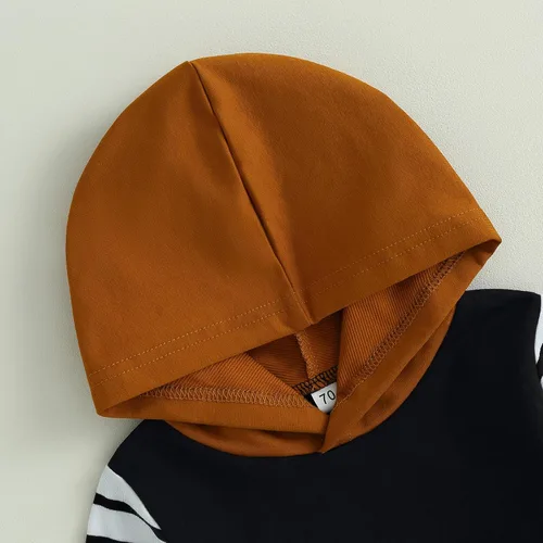 Miniatura 4 de Hoanselay Conjunto de sudadera de manga larga con capucha y pantalones de otoño e invierno para bebé niño