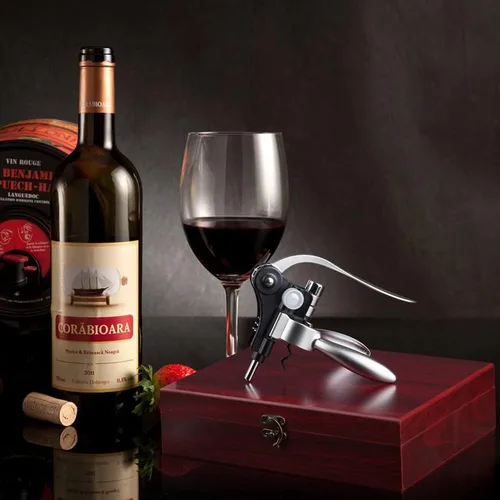 Miniatura 5 de Abridor de vino, Abridor de botellas de vino, Accesorios de vino Aireador Kit de abridor de vino, Juego de sacacorchos de vino tinto con estuche