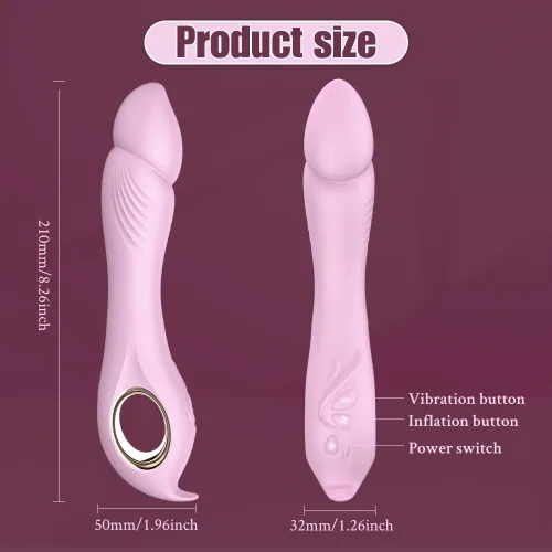 Miniatura 3 de Vibradores de punto G, anillo vibrador para parejas, vibrador para parejas, juguetes sexuales para mujeres y hombres (color: rosa)