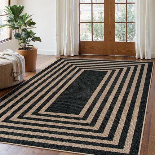 Miniatura 72 de Alfombra Moderna de Yute Fácil de Limpiar Arcoíris Lahome, 2x6 Alfombra de Pasillo Lavable para Cocina, Alfombras de Pasillo para Pasillos, Alfombra