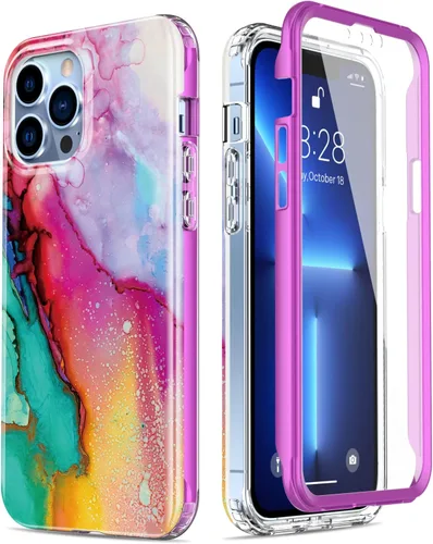 Miniatura 9 de Esdot Funda protectora para iPhone 13 Mini con protector de pantalla integrado, protección de grado militar con diseños de moda para mujeres