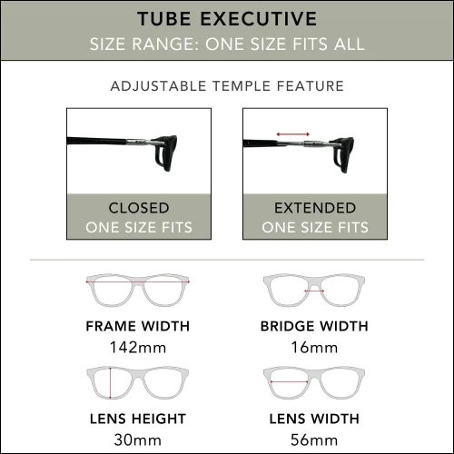 Miniatura 6 de Clic Lentes de lectura magnéticos, lectores ajustables para colgar en el cuello, ajuste seguro con diadema híbrida, tubo ejecutivo