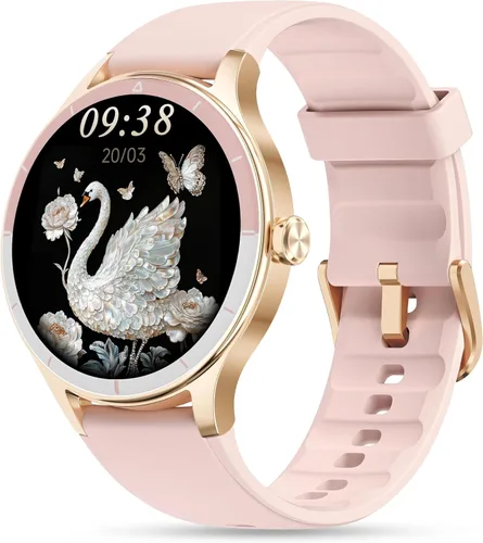 Miniatura 12 de Reloj inteligente para mujeres, mujeres y hombres, reloj de fitness de 1.27 pulgadas [caja de 1.614 in] con recepción de llamadas/marcación, monitor