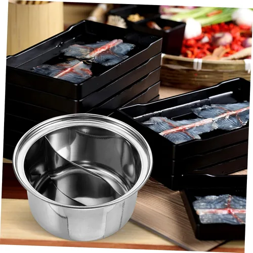 Miniatura 7 de DOITOOL Olla de sopa pequeña de acero inoxidable compatible con olla de inducción Hotpot Liner