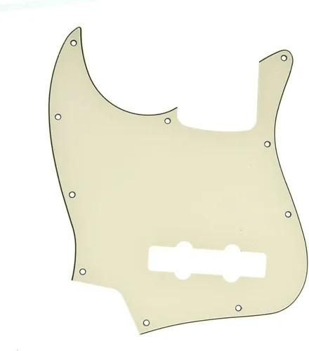 Miniatura 6 de KAISH Lefty 4 cuerdas J Bass estilo Golpeador zurdo Bass Pick Guard Scrach Plate para USA/México Jazz J Bass Negro 3 capas