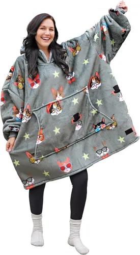 Miniatura 6 de Catalonia Sudadera con Capucha Manta Extragrande, Cómoda Sudadera Sherpa Usable, Regalo para Ella