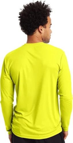 Miniatura 3 de Hanes Men's Long-Sleeve Pack, Cool Dri Moisture-Wicking T-Shirts, Performance Tee, 2-Pack