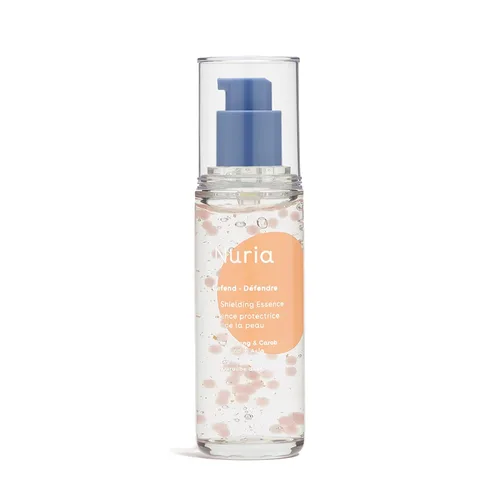 Nuria - Defiende la esencia protectora de la piel, esencia facial ligera rica en antioxidantes con ginseng, algarroba y niacinamida, 1.7 fl oz/1.7