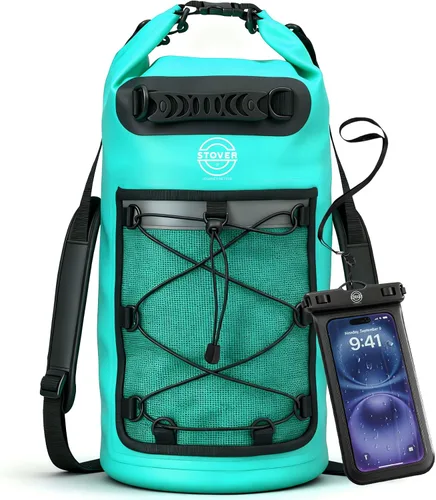 Miniatura 28 de STOVER 5/10/25/30/40/55L Waterproof Dry Bag- Roll-Top Backpack w/Phone Case- Kayaking, Hiking, Camping, Boating- Men/Women 10L morado