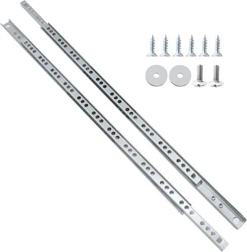 Miniatura 13 de Diapositivas de cajones de 15.7 pulgadas, rieles de metal para cajones pequeños, rodamiento de bolas, riel deslizante bidireccional, paquete de 2