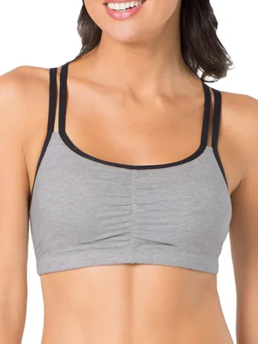 Miniatura 2 de Fruit of The Loom Sujetador deportivo de algodón con tirantes delgados para mujer, comodidad durante todo el día
