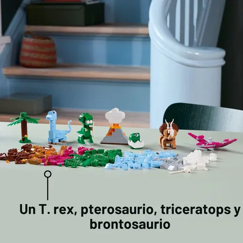 Miniatura 3 de LEGO Clásico Juguetes Creativos Dinosaurios - Bloques de Construcción para Niños, Niños y Niñas, Edades 5+ - Juguetes Educativos y de Aprendizaje