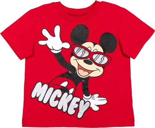 Miniatura 3 de Disney Camisetas de bebé de Mickey Mouse y pantalones cortos de rizo francés para niños pequeños