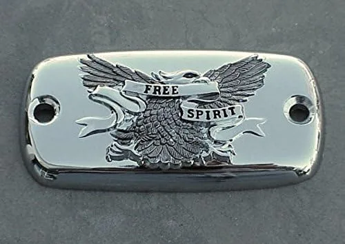 Miniatura 2 de i5 Chrome Eagle Tapa de líquido de freno delantero compatible con Honda Shadow 600 750 Magna Spirit Phantom Aero VT 1100 VTX VTX1300 VT1300 1300
