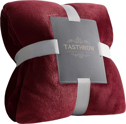 Miniatura 21 de TASTHROW - Manta decorativa de vellón de franela, grande, acogedora, ligera, gruesa, para todas las estaciones, adecuada para mujeres, hombres