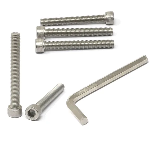 Miniatura 54 de iexcell 25 piezas M4 x 60/65/70/75/3.150 in paso de rosca 0.028 in acero inoxidable 304 cabeza hexagonal Tornillos Tornillos surtido Kit