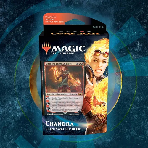 Miniatura 7 de Magic: The Gathering Chandra, Baraja Planeswalker Catalyst de Flame, juego básico 2021 (M21), cubierta de inicio de 60 cartas, C76580000