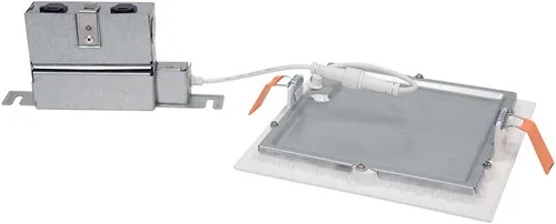 Miniatura 2 de HALO HLB Luz LED Ultra-Delgada Empotrada Cuadrada Sin Lata de 6 Pulgadas para Techo y Ducha 975 Lúmenes 5 Temperaturas de Color Clasificación Húmeda