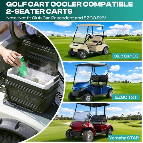 Miniatura 3 de DRIVE UP Enfriador de carrito de golf, enfriador de carrito de golf con soporte de montaje para Club Car DS EZGO TXT y Yamaha Star Carritos de golf