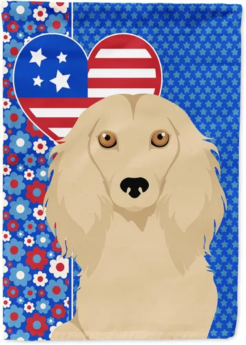 Miniatura 78 de Caroline's Treasures WDK5119GF - Bandera de jardín americana de Airedale Terrier de Estados Unidos, color negro y tostado, bandera decorativa