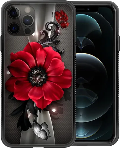 Miniatura 13 de ZHEGAILIAN Funda compatible con iPhone 13 Pro Max, diseño de patrón de policarbonato duro, funda protectora de TPU suave antideslizante para iPhone