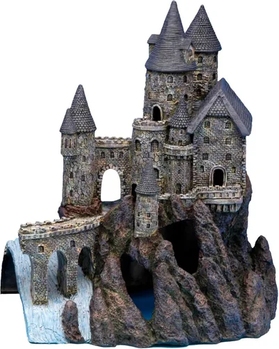 Miniatura 11 de Penn-Plax Age-of-Magic Wizard's Castle Aquarium Decor – Seguro para peceras de agua dulce y salada – Pequeño