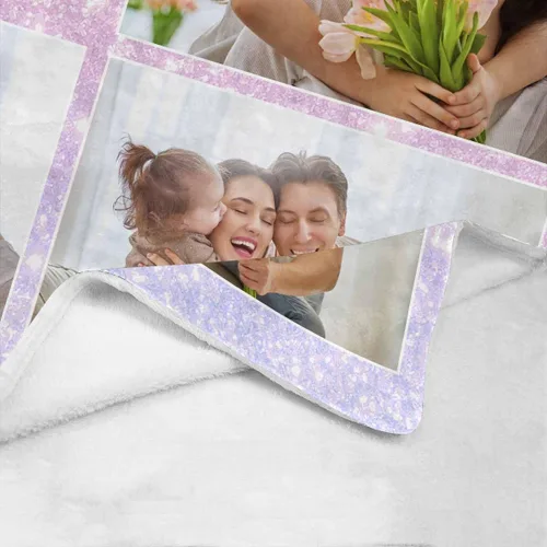 Miniatura 5 de Artsadd Manta personalizada con texto fotográfico, manta de Navidad personalizada para adultos, regalos conmemorativos, aniversario de cumpleaños