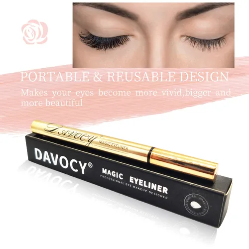 Miniatura 4 de Delineador de ojos magnético para pestañas postizas, sin necesidad de pegamento, adecuado para ojos sensibles, impermeable y a prueba de aceite