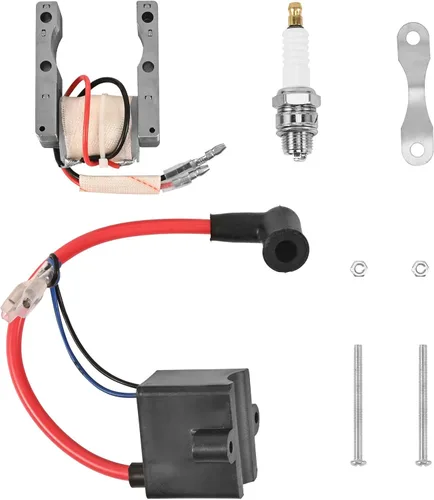 Trkimal Kit de alto rendimiento CDI + bobina de encendido + bobina magneto + bujía para bicicleta motorizada con motor de 2 tiempos de 49 cc - 80 cc