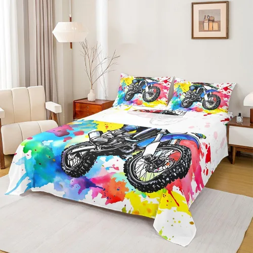 Miniatura 41 de Erosebridal Groovy Flower Sábanas de Cama Fiesta de los 70s Juegos de Sábanas Tamaño Individual Sábanas Florales Arcoíris Juegos de Sábanas y Fundas