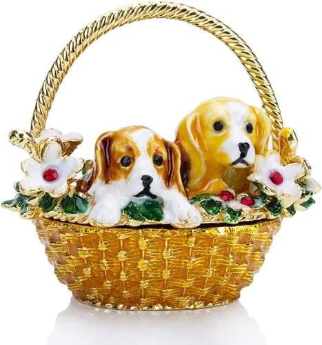 Miniatura 11 de YU FENG Adorno decorativo de figuras de camello de cristal dorado de 2.4 pulgadas, estatuas de camello esmaltadas doradas, caja de joyería