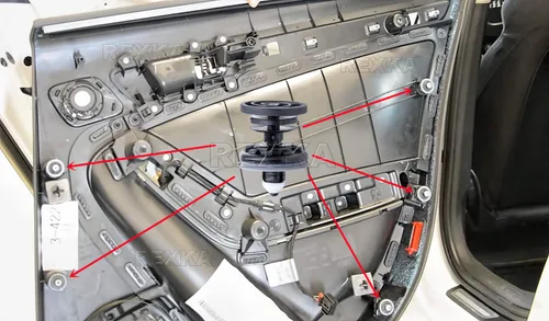 Miniatura 7 de Rexka 10 clips de retención para panel de moldura de puerta, 7L6-868-243, compatible con Audi Volkswagon Passat B7 A4 B8 Golf MK6 Golf 7 Touareg