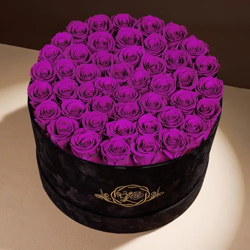 Miniatura 2 de Prifroti 17 flores en una caja de gamuza de lujo, regalos de cumpleaños para mujeres, flores preservadas, regalo de rosas para el día de la madre