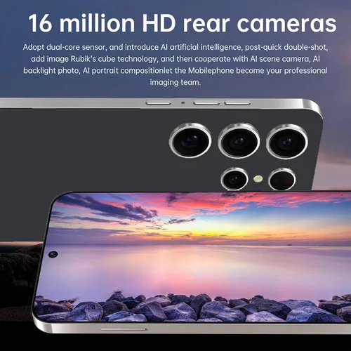 Miniatura 4 de Teléfono desbloqueado C24, pantalla de 6.3 pulgadas, teléfono inteligente Android 14, teléfono celular 4+128GB, batería grande de 6800 mAh, pantalla