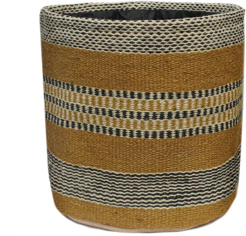 Miniatura 10 de Cesta de Maceta de Yute Resistente, Cesta Tejida Moderna, Maceta para Flores, Maceteros de Interior para Suelo, Cesta Organizadora de Almacenamiento