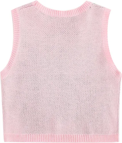 Miniatura 2 de Floerns - Camiseta corta sin mangas con cuello redondo y diseño de fresas para mujer