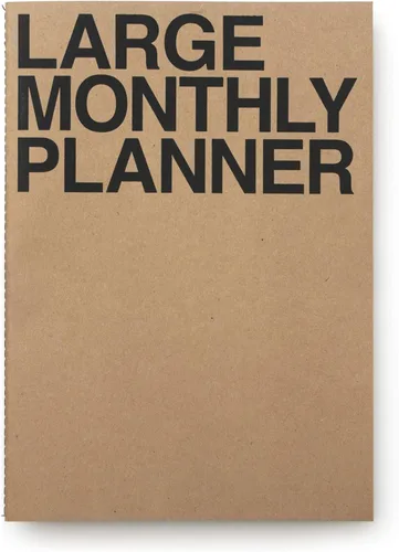 Miniatura 9 de JSTORY Planificador Mensual Grande se Mantiene Plano Sin Fecha Todo el Año Cubierta Flexible Organizador de Objetivos/Tiempo Papel Grueso Ecológico