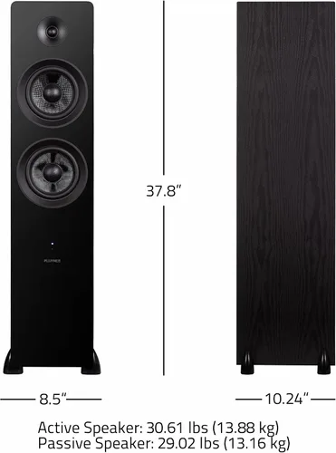 Miniatura 8 de Fluance Ai81 Elite - Altavoces de torre de pie de 2 vías, amplificador integrado de 150 W para música estéreo 2.0 y escuchar películas, TV
