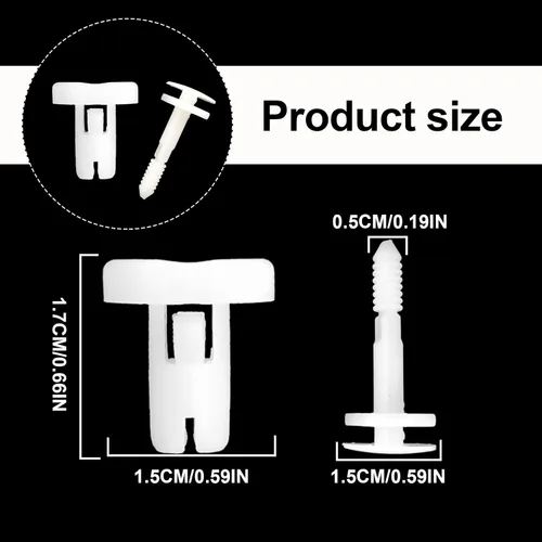 Miniatura 2 de TOPCNOEM 50 clips de retención para panel de puerta de automóvil compatibles con GM Chevy GMC 15960325 - C1500 C2500 C3500 K1500 K2500 K3500 Pickup