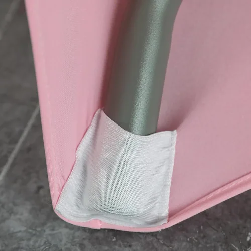 Miniatura 5 de Paquete de 2 manteles rectangulares elásticos de 6 pies para cocina, comedor, elástico, resistente a las arrugas, de elastano, lavable, para Rosa
